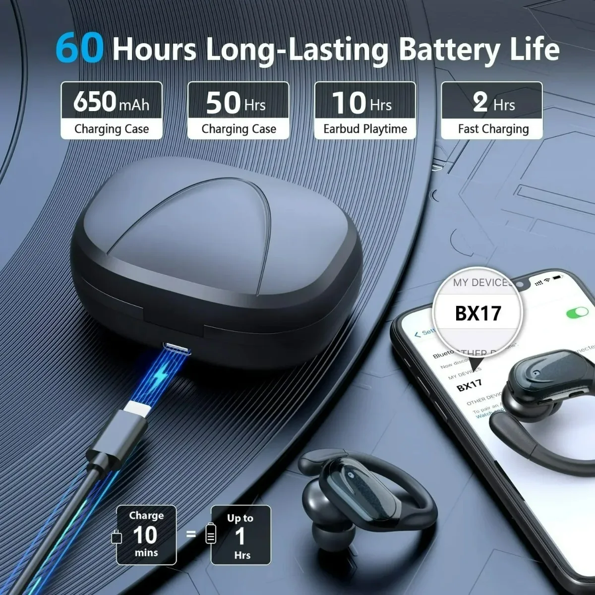 2027 New QCY Wireless Earbuds  - огляд і ціна Usb C Cable